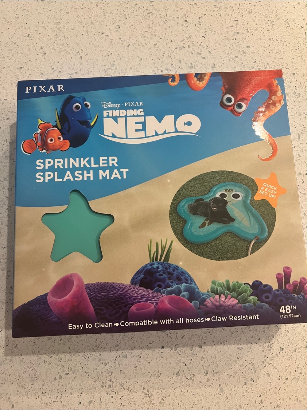 Disney Pixar Finding Nemo Teal Sprinkler Splash Mat